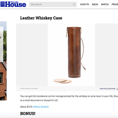 This Old House Leather Whiskey Case Best Gifts for Party Hosts