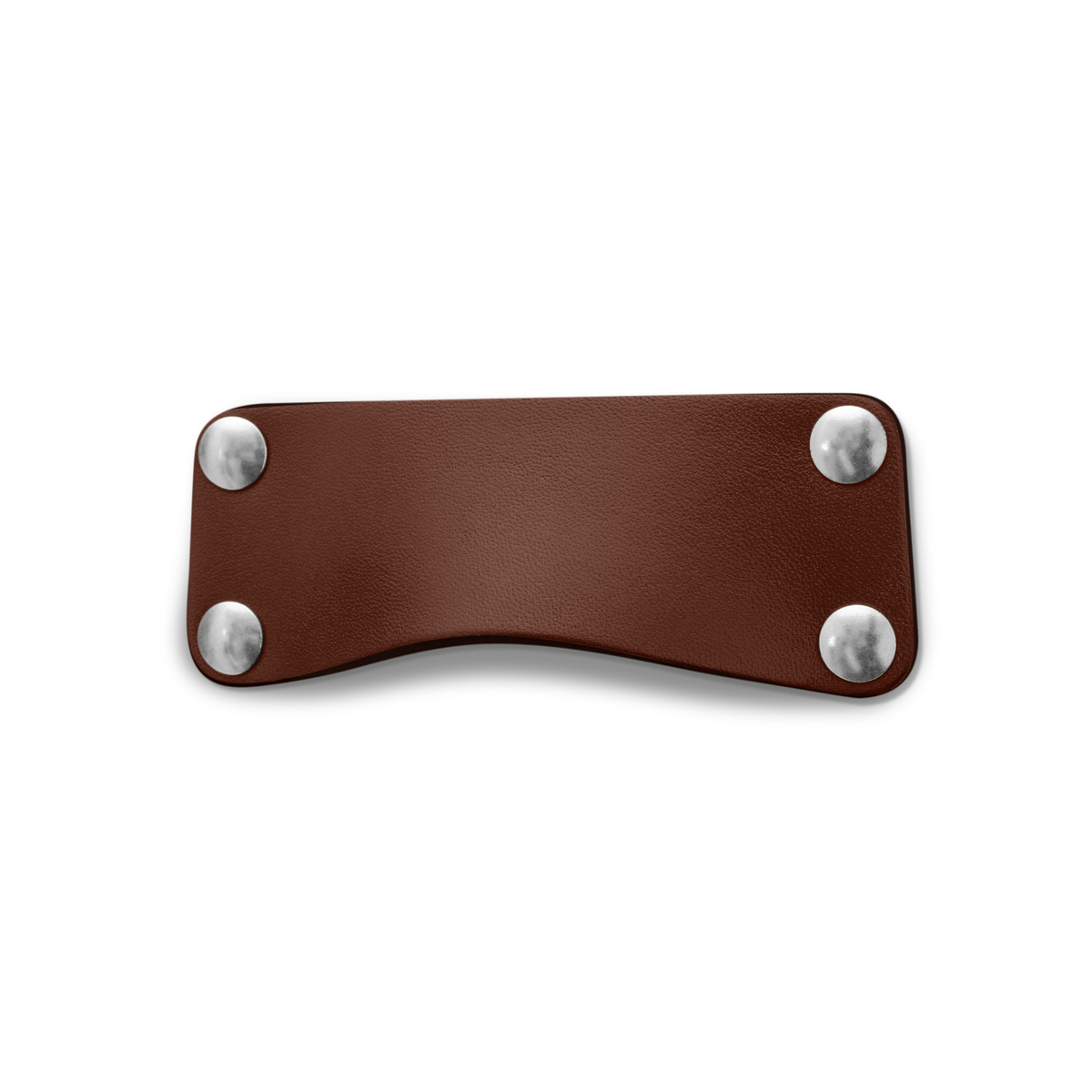 Walnut Studiolo Drawer Pulls Leather Bin Pull - The Morrison Variant Dark Brown / Nickel