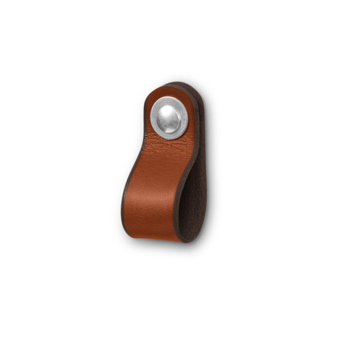 Walnut Studiolo Drawer Pulls Leather Drawer Pull - The Hawthorne (Small) Honey / Nickel