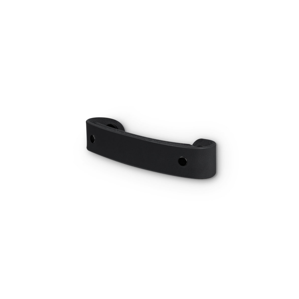 Walnut Studiolo Drawer Pulls Leather Handle - The Tilikum - 3 Sizes Black / Black / 4&quot; Center-to-Center