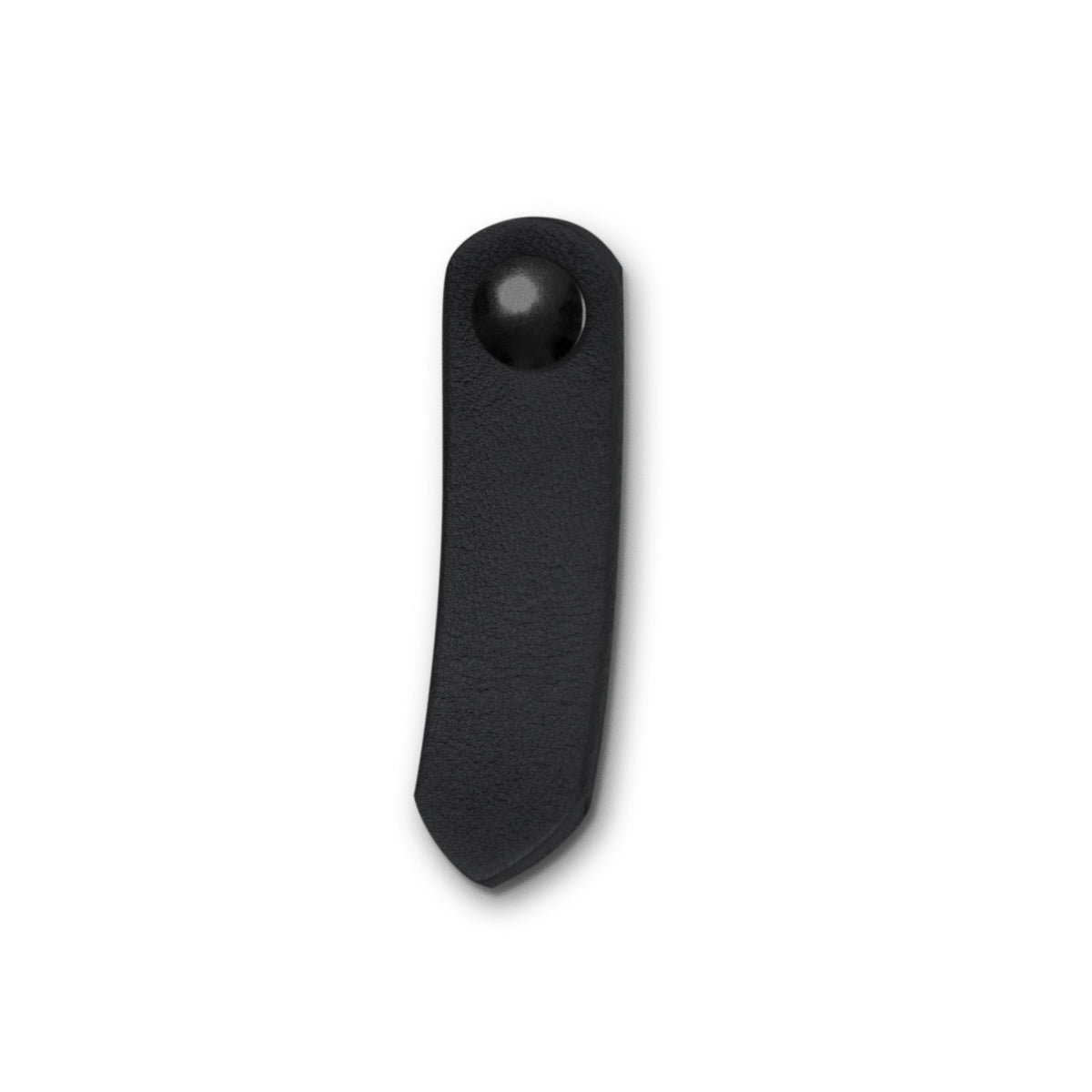 Walnut Studiolo Drawer Pulls Leather Tab Pull - The St. Johns Black / Black